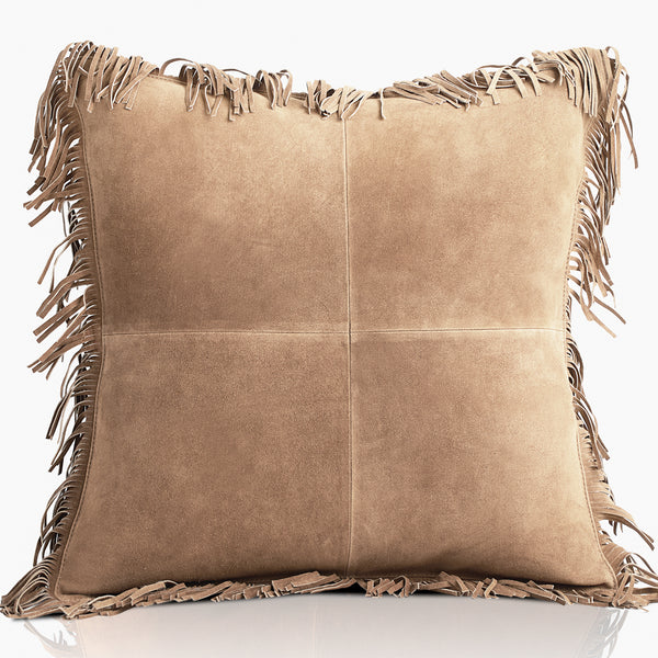 Coronado Suede Fringe Pillow