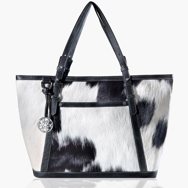 DOMINO COWHIDE - Bold White