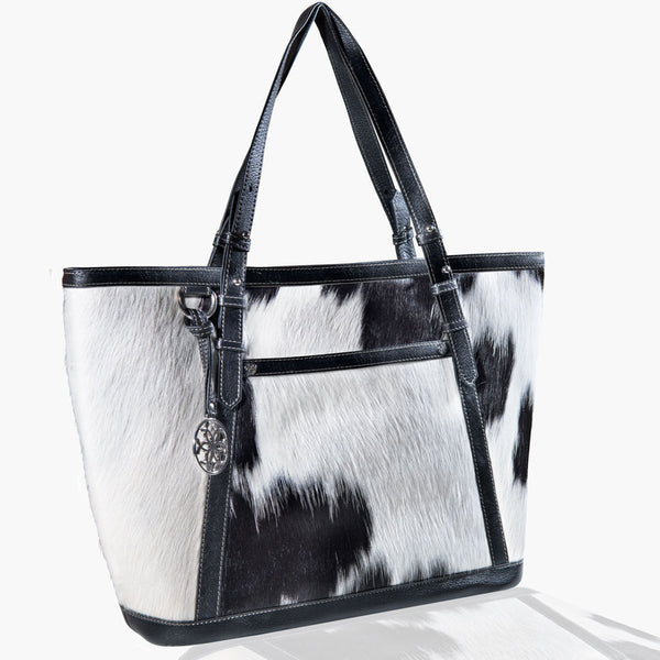 DOMINO COWHIDE - Bold White