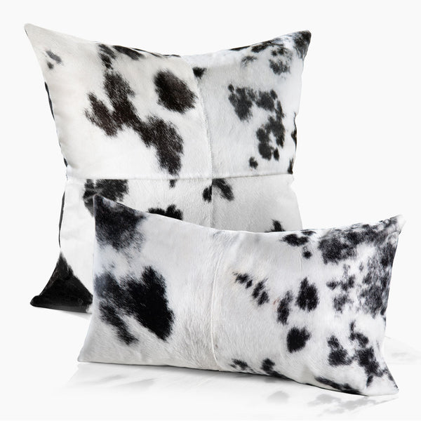 Domino Cowhide & Feather-Down Square Pillow