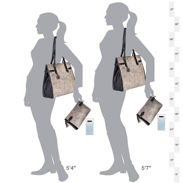 MIRADA TOTE - Grey/Black