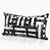 Domino Checkerboard Cowhide & Feather-Down Lumbar Pillow