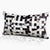 Domino Checkerboard Cowhide & Feather-Down Lumbar Pillow