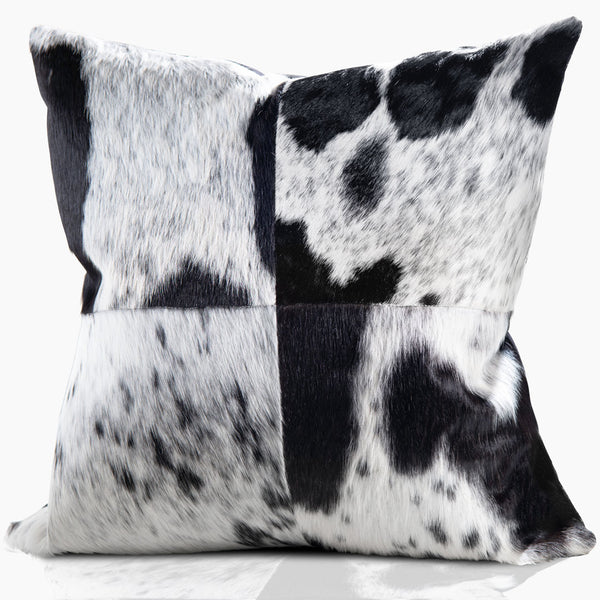 Domino Cowhide & Feather-Down Square Pillow