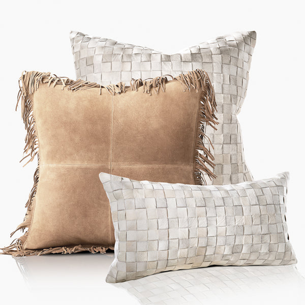 Sandro Cowhide Lumbar Pillow