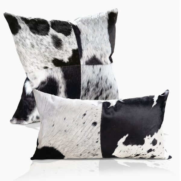 Domino Cowhide Lumbar Pillow