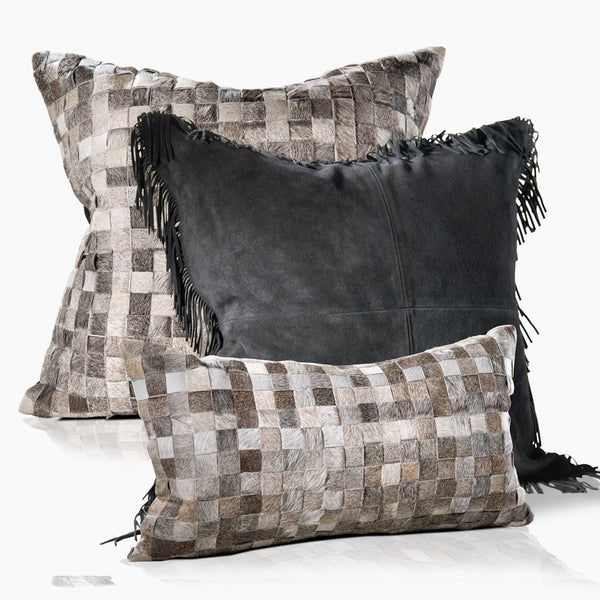 Sandro Cowhide Lumbar Pillow